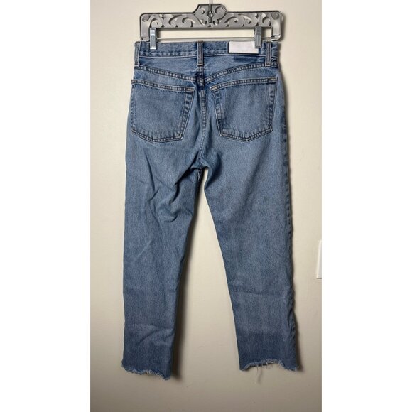 RE/DONE LEVIS VINTAGE DENIM PERFECTLY WORN CROPPED JEANS 27 - Picture 5 of 8